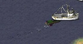 尤里菁英守卫海啸鱼雷艇向敌方发起自爆冲锋